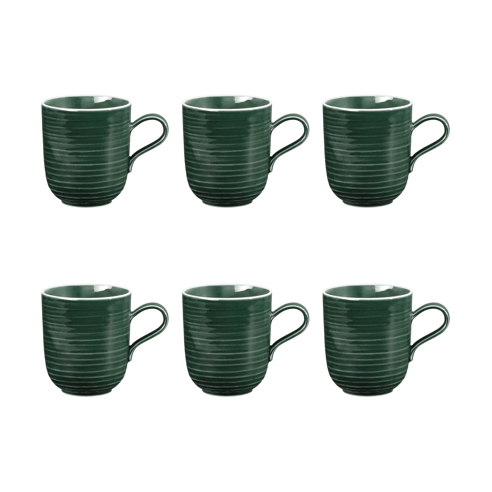 Tazza Terra, 40 cl, confezione da 6, Verde muschio Seltmann Weiden