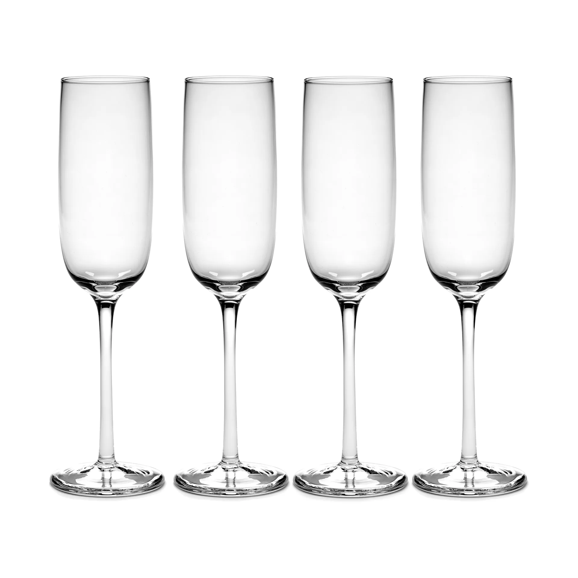 Bicchiere champagne curvo Passe-Partout 15 cl confezione da 4 trasparente,  Serax