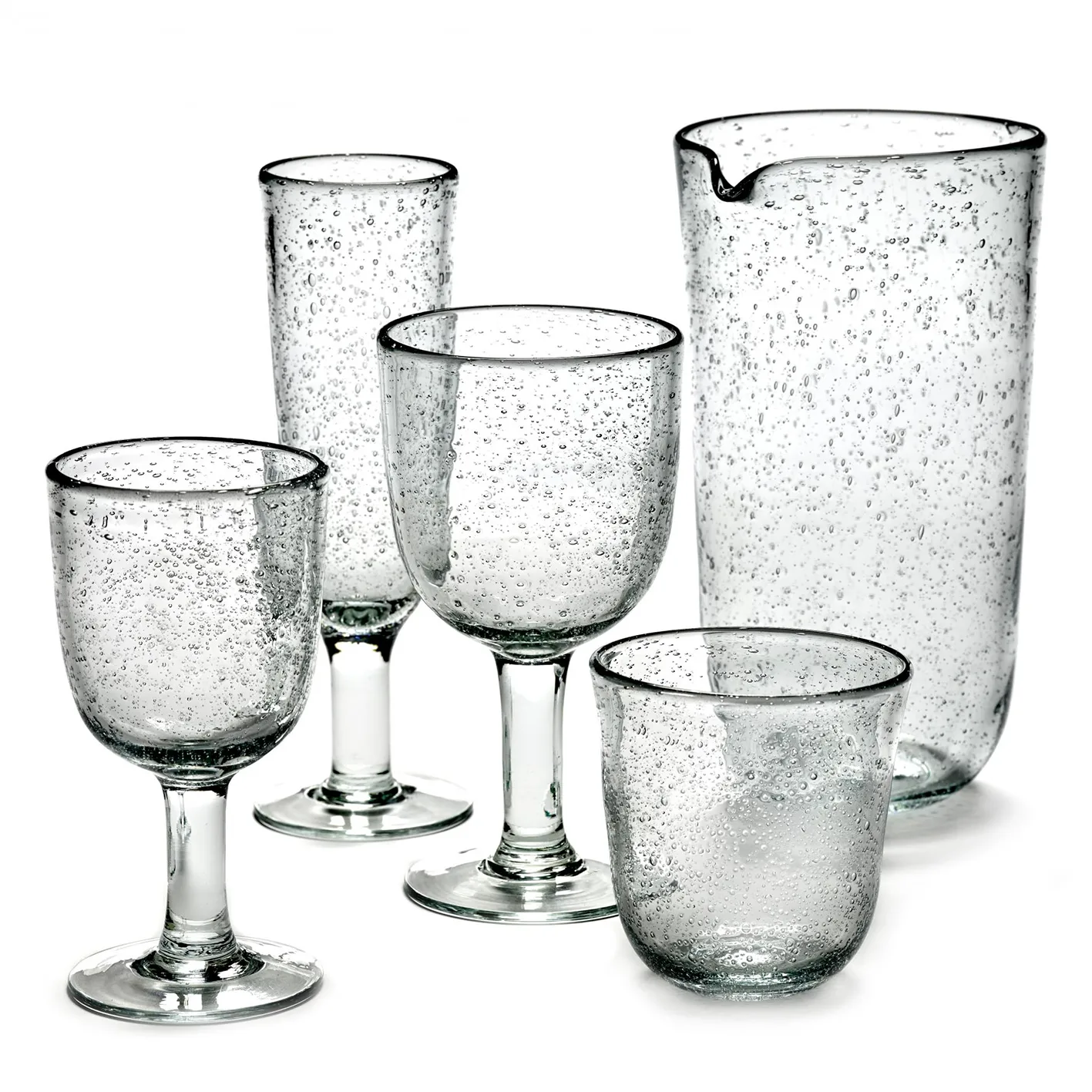 Bicchiere da champagne Pure Pascale confezione da 4 trasparente,  Serax