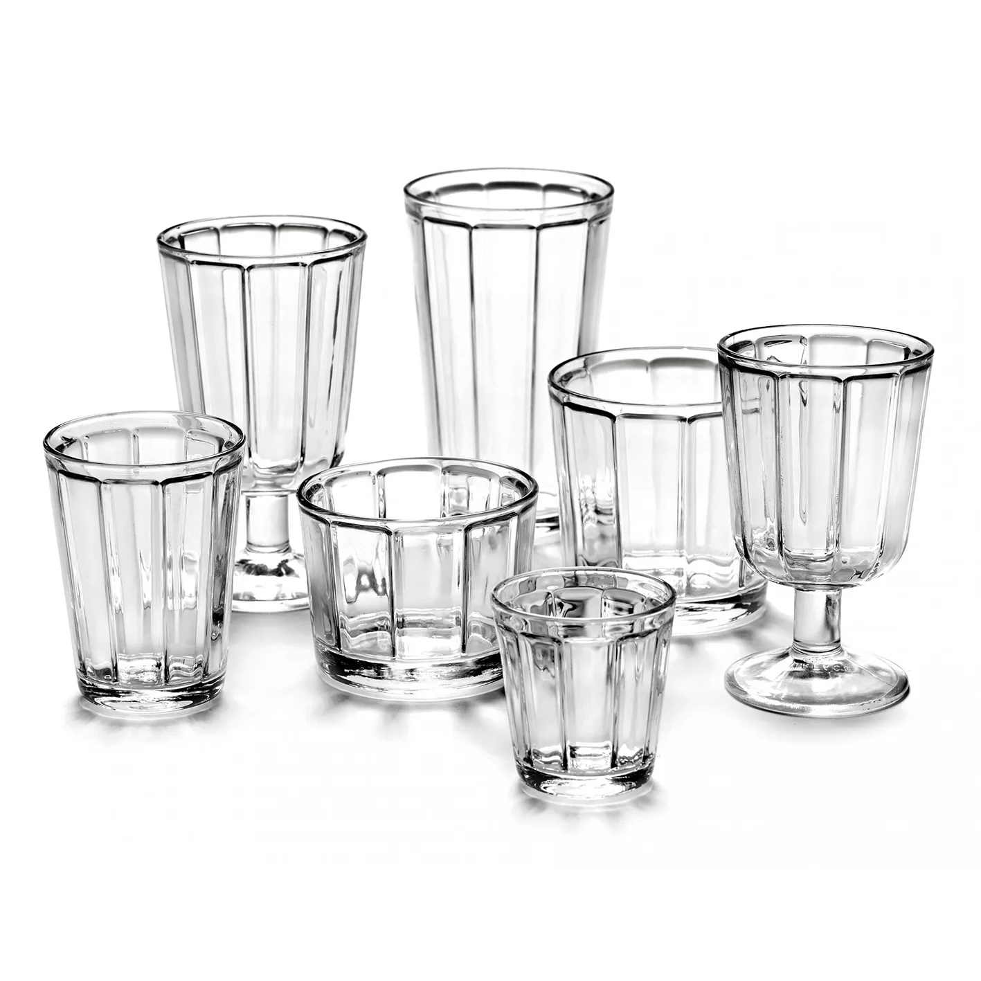 Bicchiere da espresso Surface confezione da 4 trasparente,  Serax