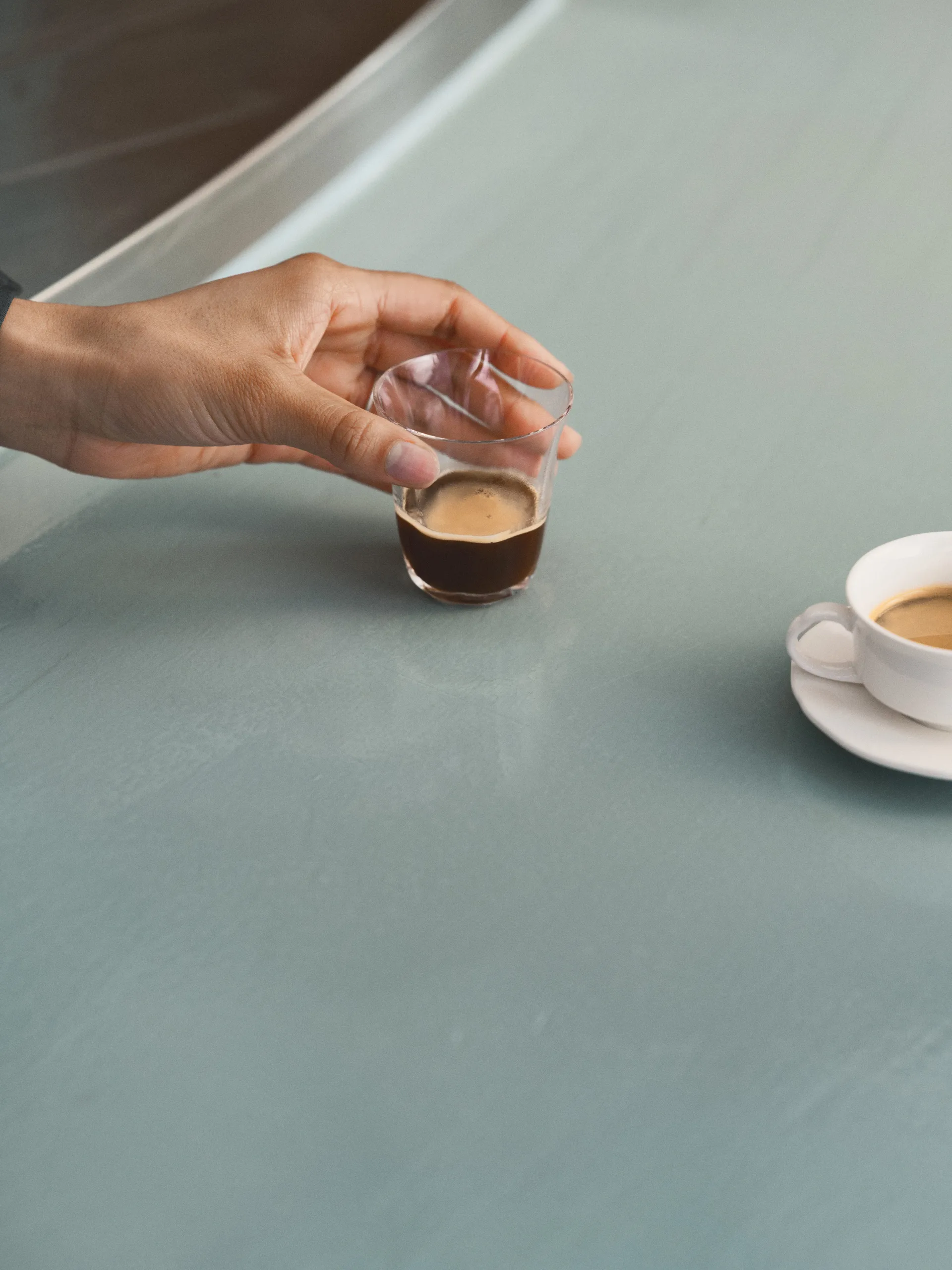 Bicchiere doppio espresso Silhouette 11 cl confezione da 4, Trasparente Serax