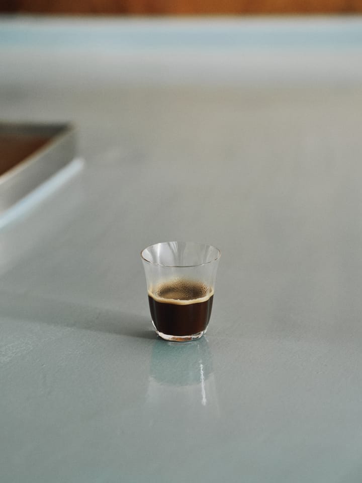 Bicchiere doppio espresso Silhouette 11 cl confezione da 4, Trasparente Serax