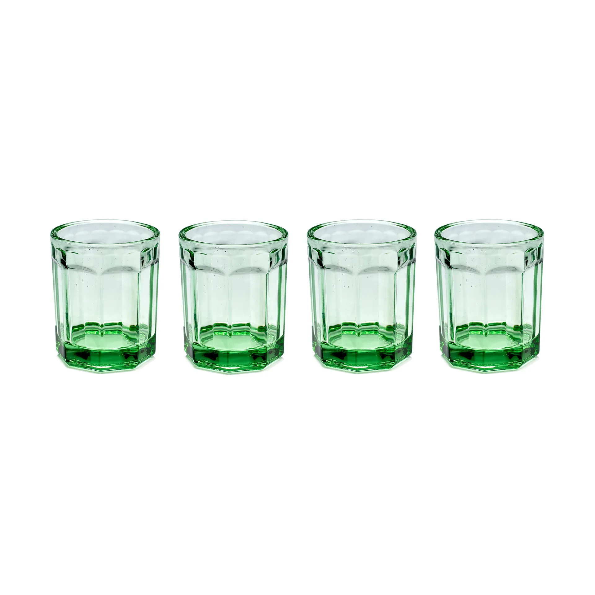 Bicchiere Fish & Fish 22 cl confezione da 4 verde Serax