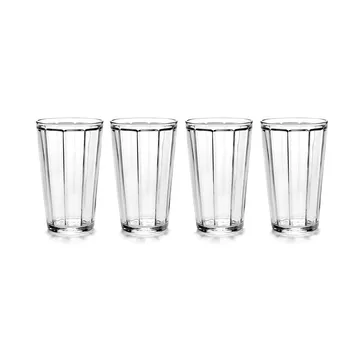 Bicchiere longdrink Surface 45 cl confezione da 4 trasparente - Serax