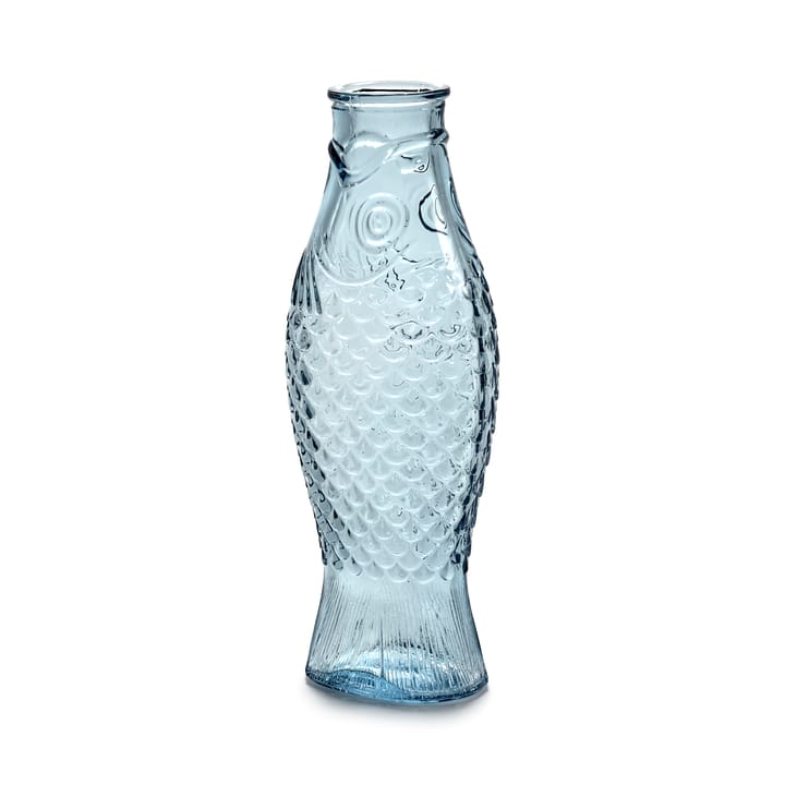 Bottiglia in vetro Fish & Fish 1 L - Azzurro - Serax