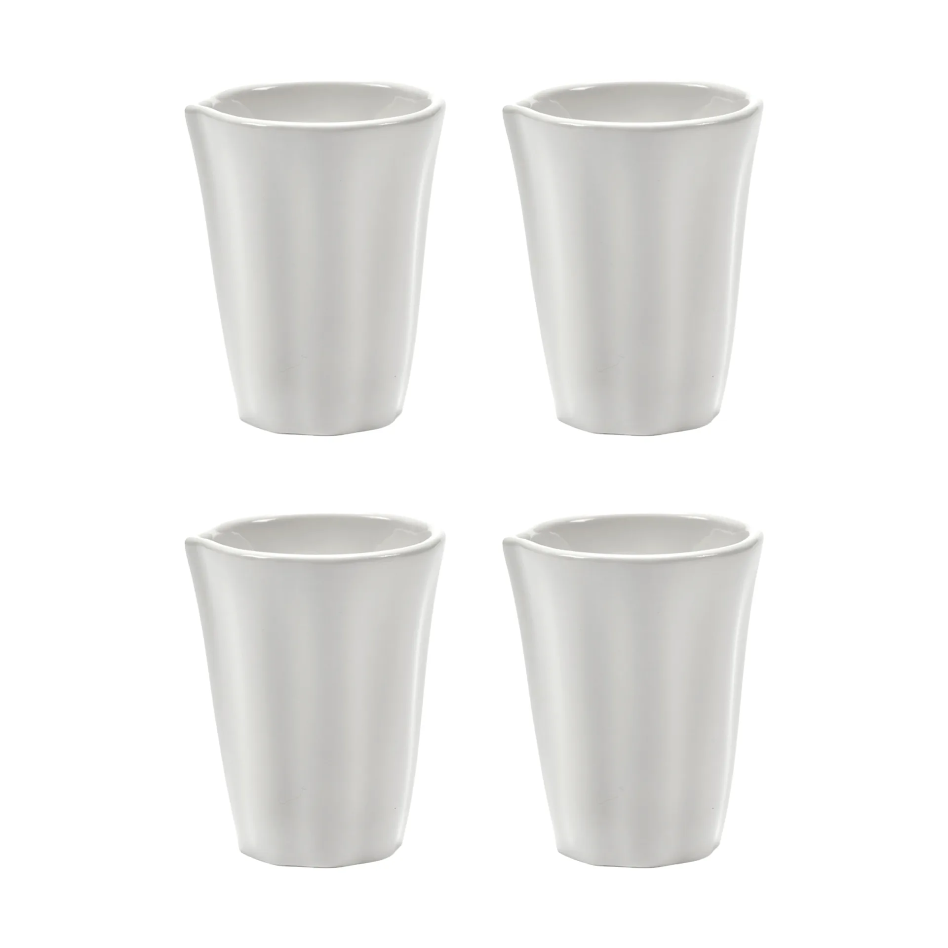 Brocca per latte Silhouette 7 cl confezione da 4, Bianco Serax