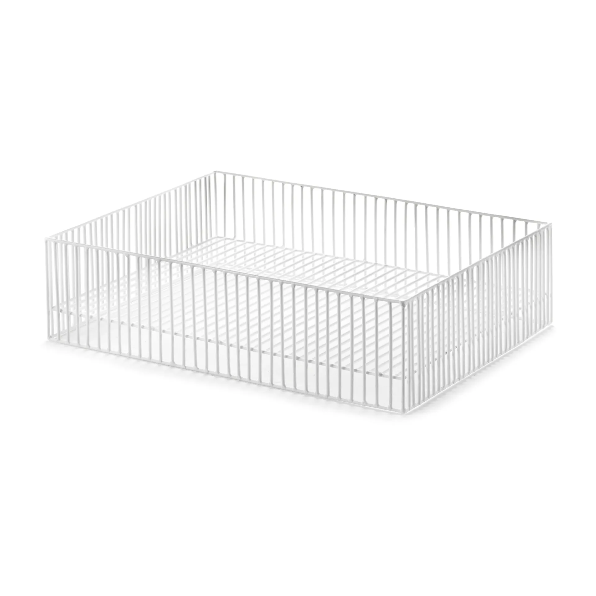 Cesto basso Turn 30x40 cm, Bianco Serax