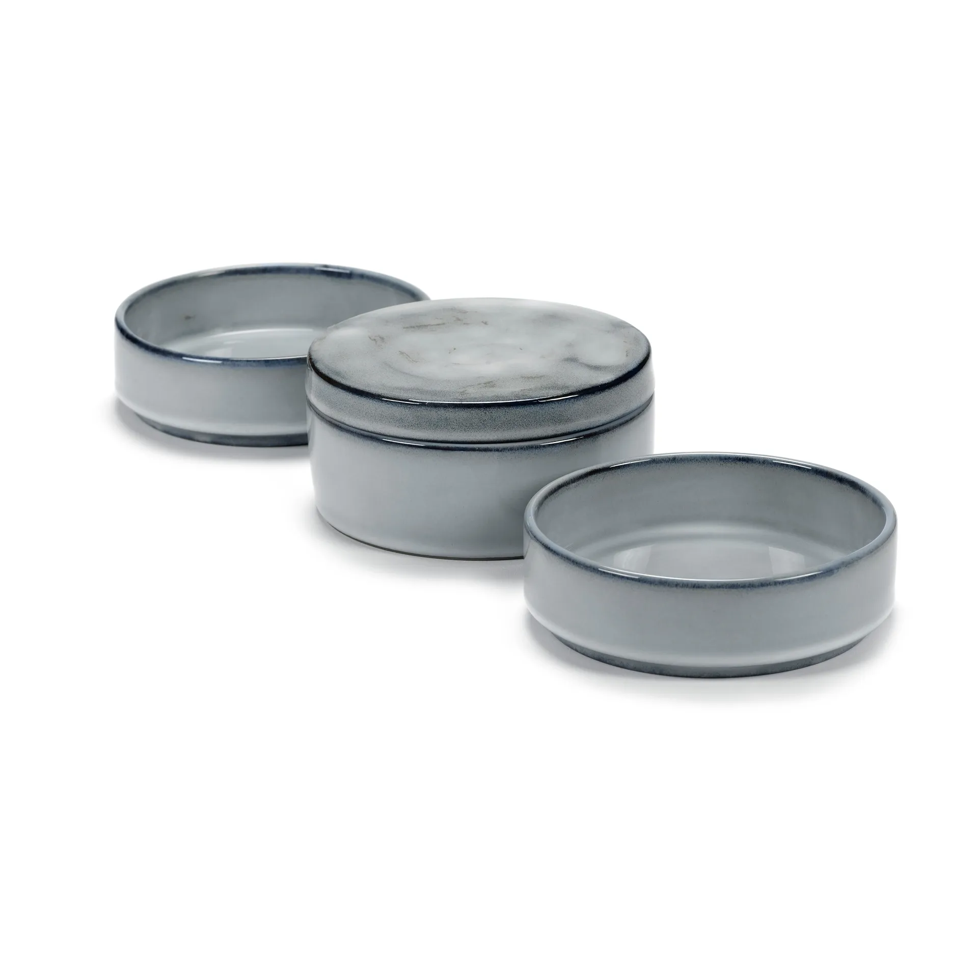 Ciotola Pure, 3 parti impilabili Ø 14 cm, Blu Serax