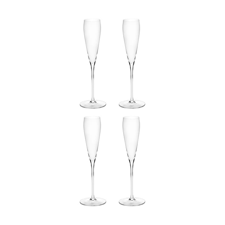 Flute da champagne Silhouette 15 cl confezione da 4 - Trasparente - Serax