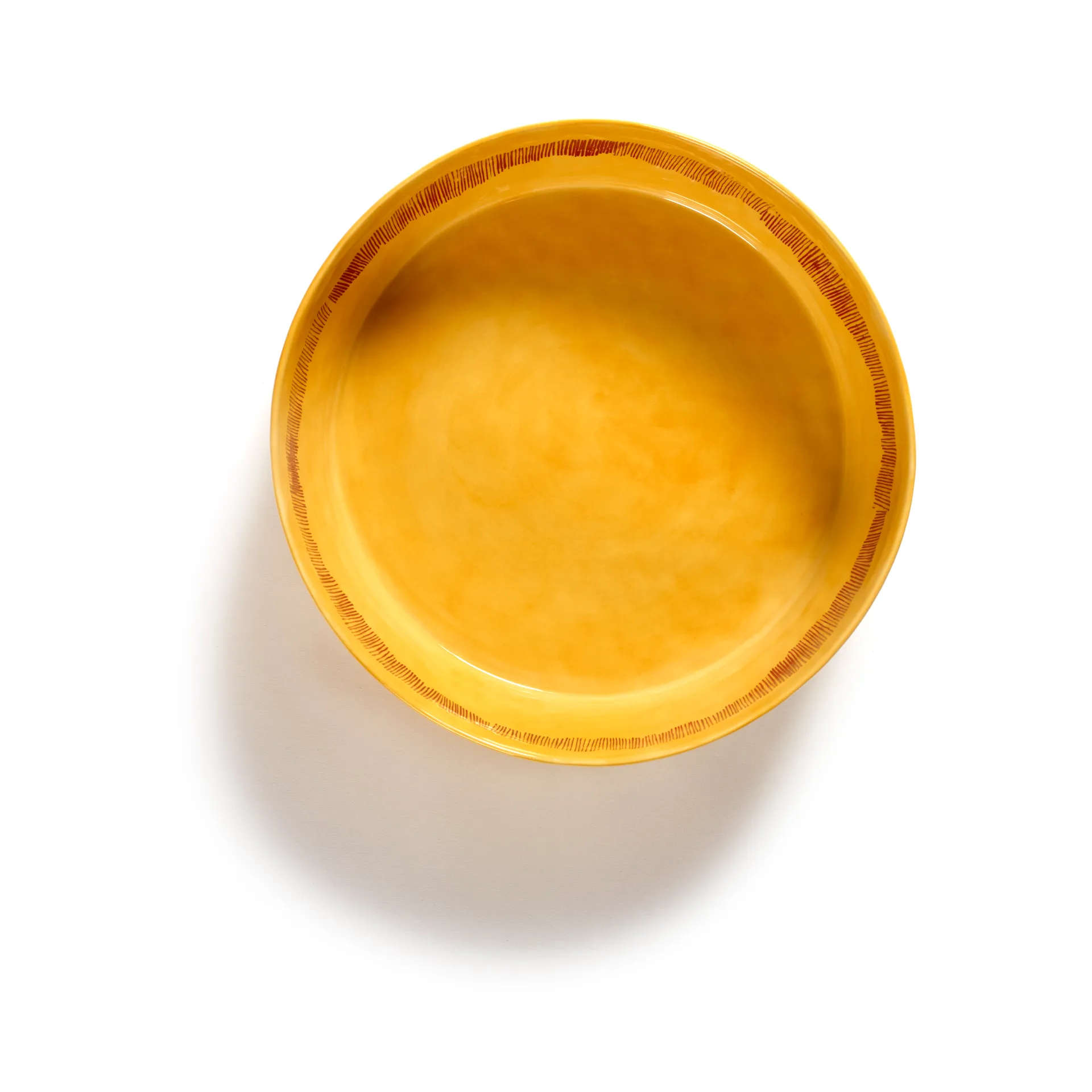 Insalatiera Ottolenghi Feast Ø27,5 cm, Yellow stripes-red Serax