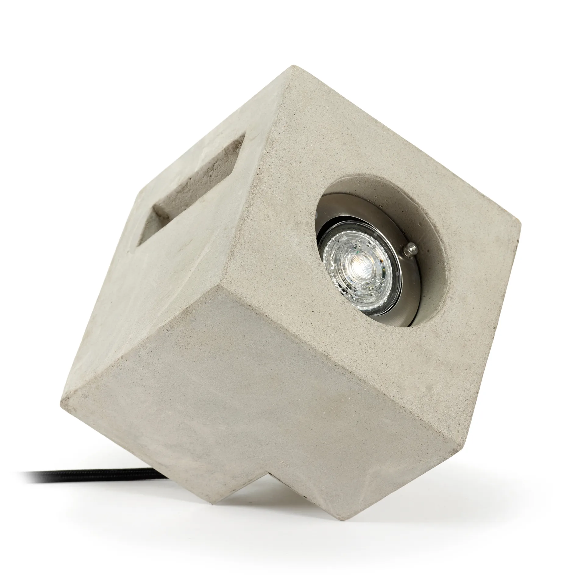 Lampada da pavimento Cube 15x15 cm, Cemento Serax