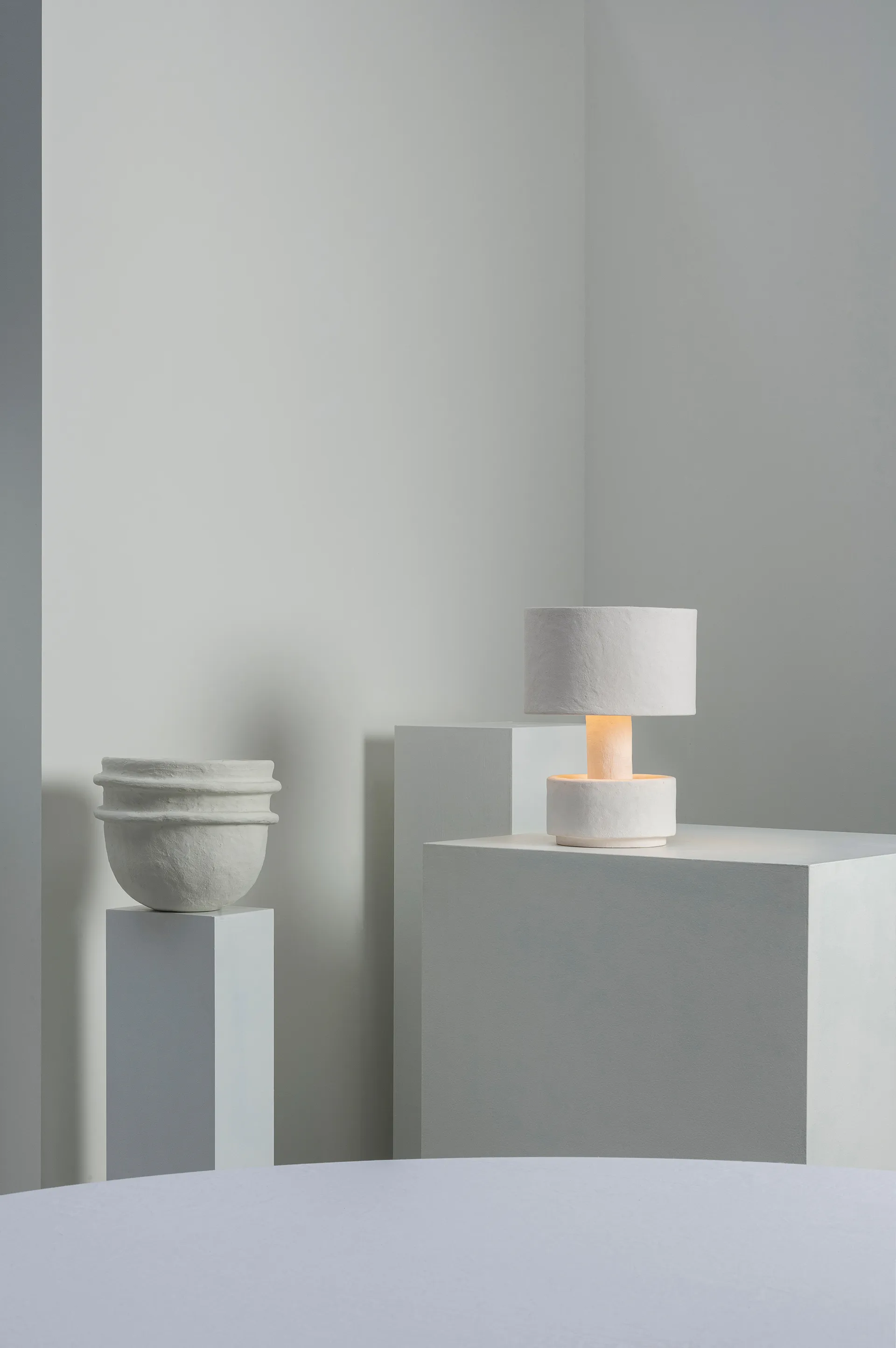 Lampada da tavolo Earth 44 cm, Bianco Serax