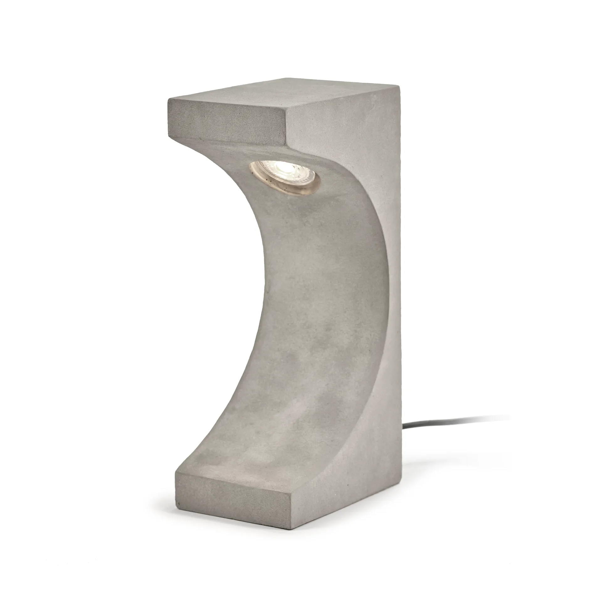 Lampada da tavolo Tangent Concrete 33 cm, Grigio Serax