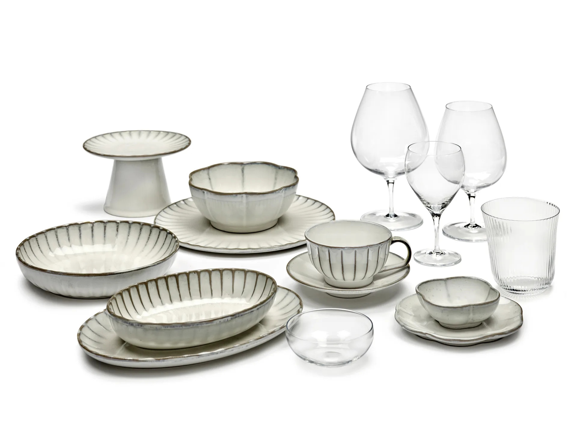 Piattino Inku Ø 14 cm, Bianco Serax