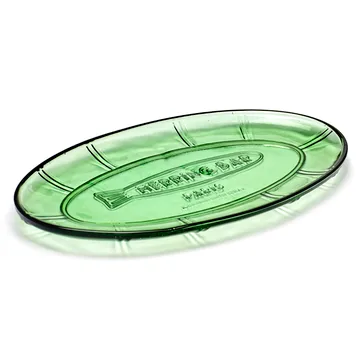 Piattino ovale Fish & Fish 17x31 cm - verde - Serax
