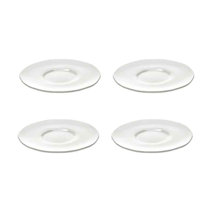 Piattino per tazza da caffè Silhouette Ø12,7 cm confezione da 4 - Bianco - Serax