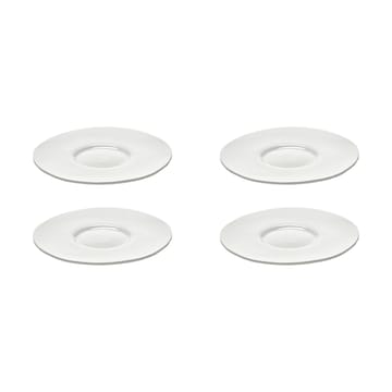 Piattino per tazzina da espresso Silhouette Ø10,3 cm confezione da 4 - Bianco - Serax