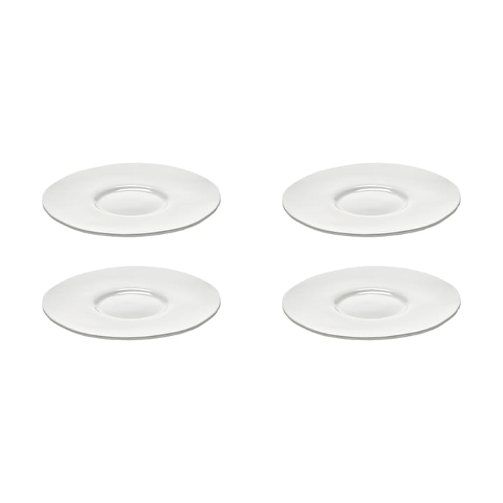 Piattino per tazzina da espresso Silhouette Ø10,3 cm confezione da 4 - Bianco - Serax