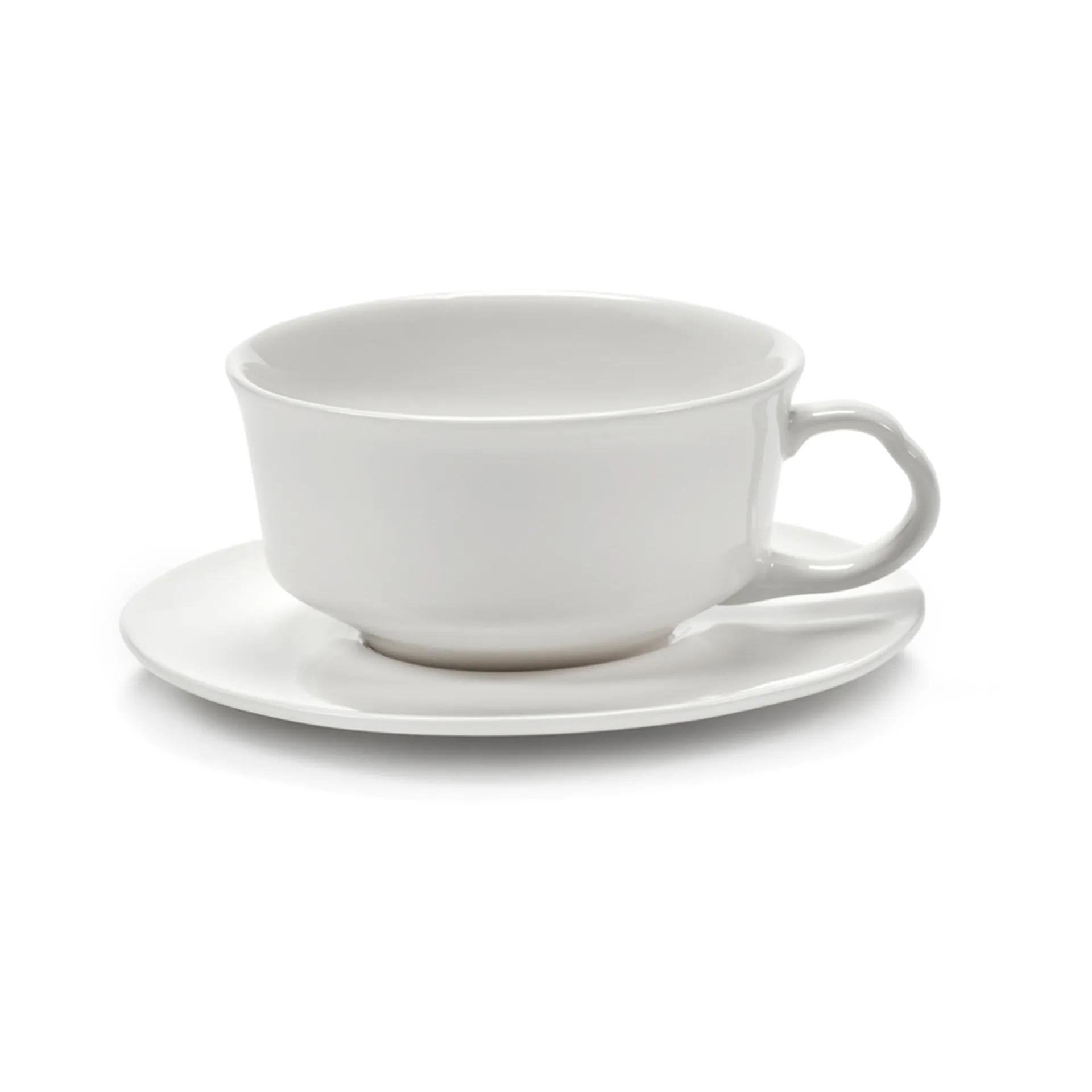 Piattino per tazzina da espresso Silhouette Ø10,3 cm confezione da 4, Bianco Serax