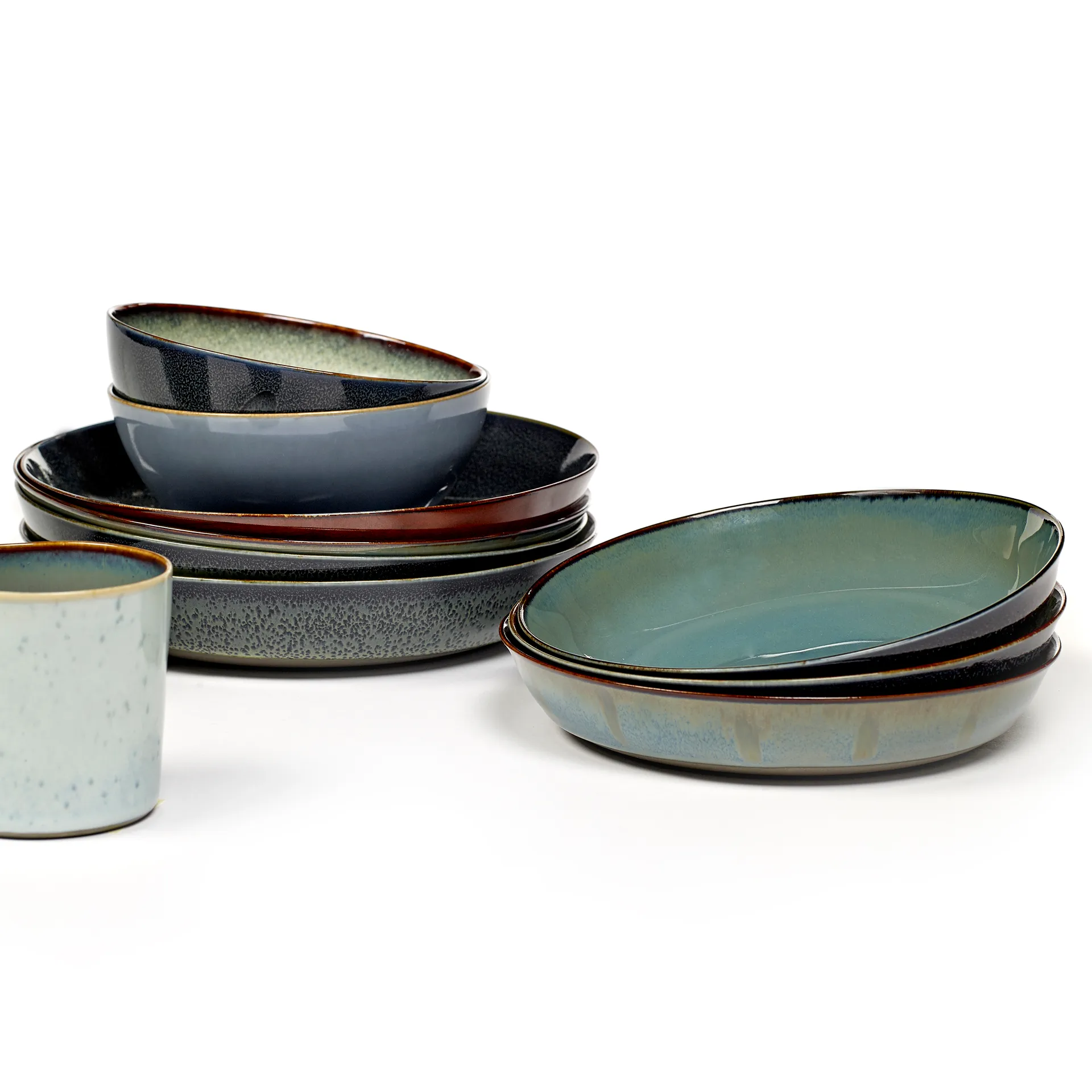 Piattino Terres de Rêves 17,5 cm, rust-smokey blue Serax