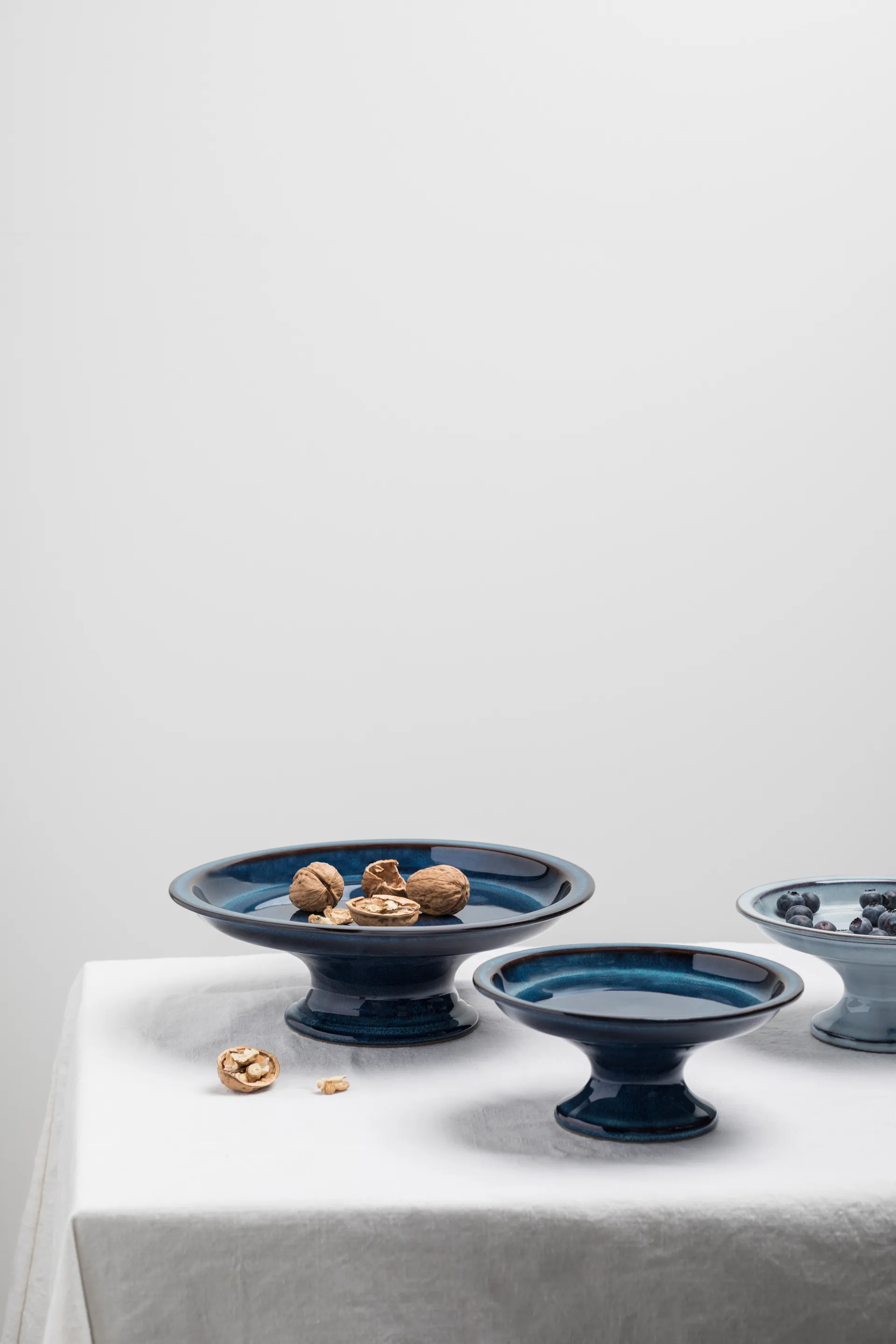 Piatto da dolce smaltato S Pure Ø 16,5 cm, Blu Serax