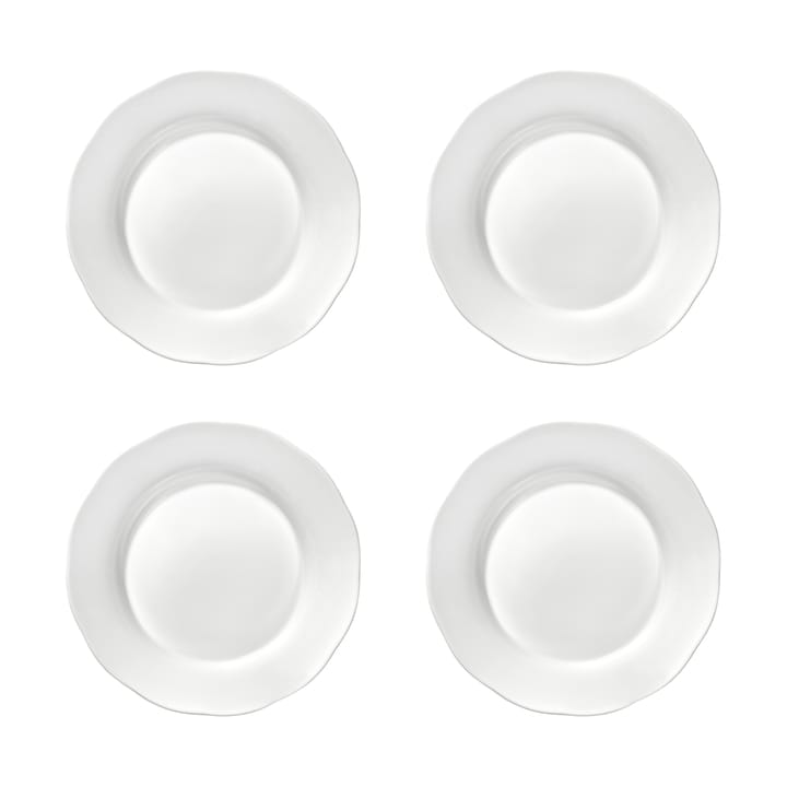 Piatto fondo laterale Silhouette L Ø18,5 cm confezione da 4 - Bianco - Serax