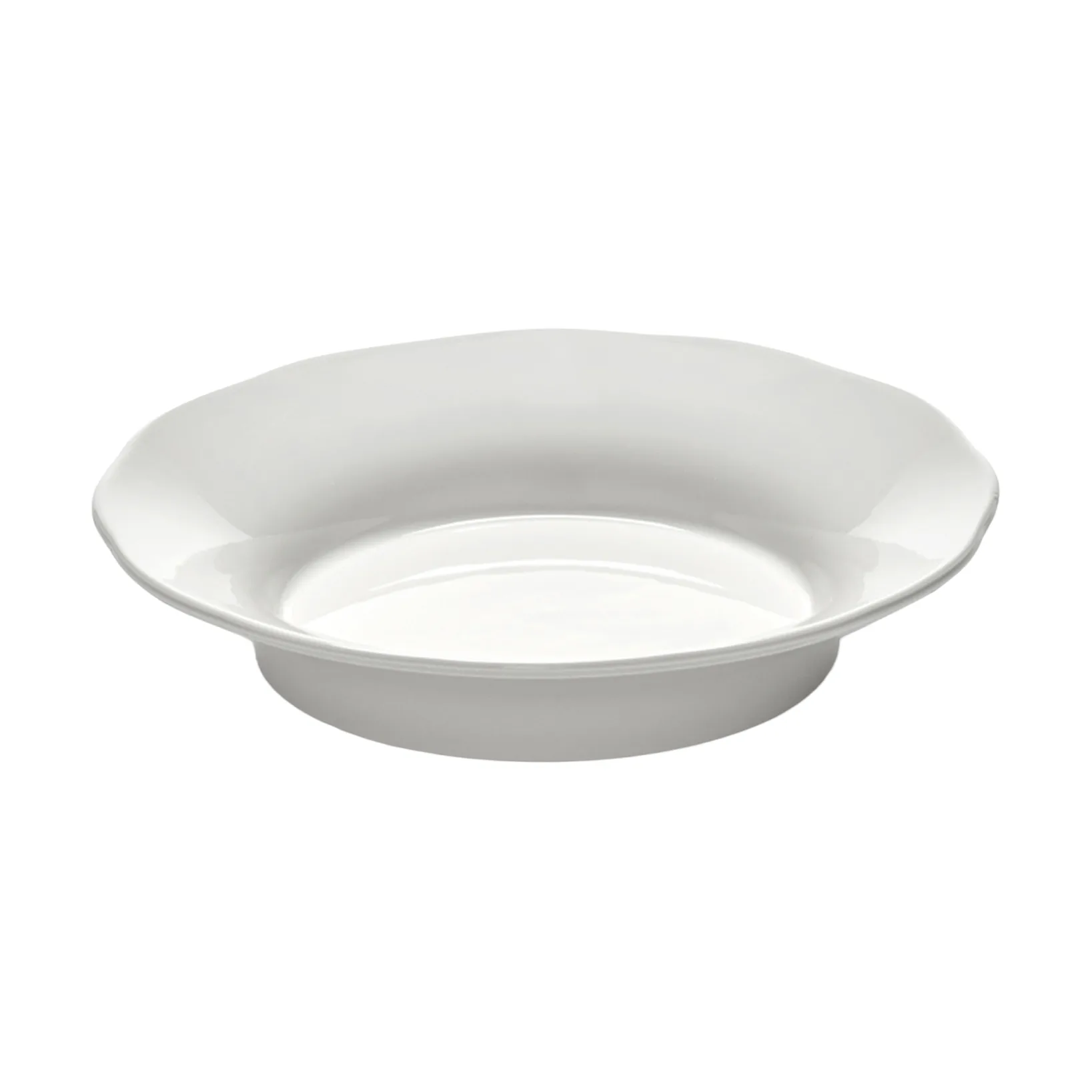 Piatto fondo laterale Silhouette L Ø18,5 cm confezione da 4, Bianco Serax