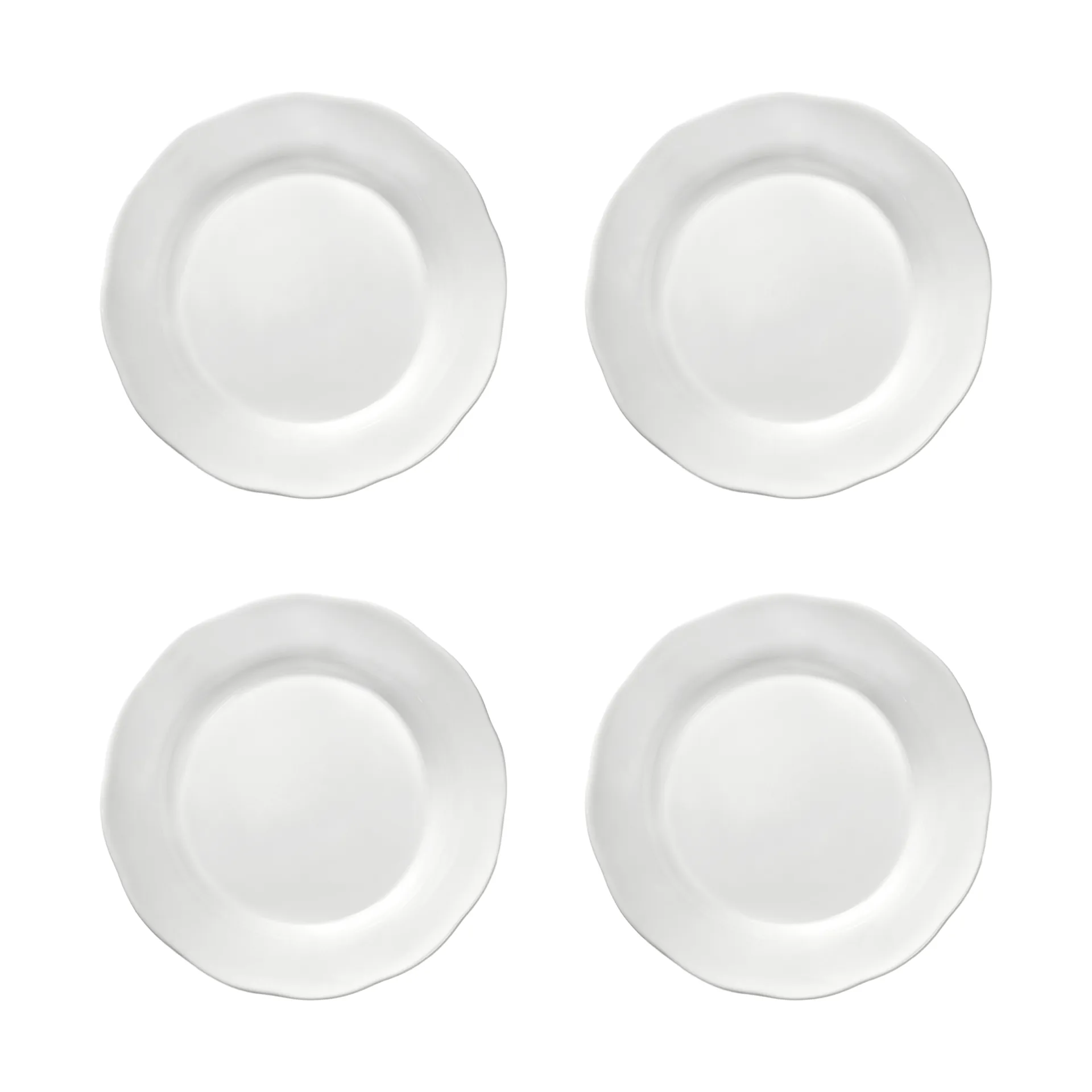 Piatto fondo laterale Silhouette M Ø15 cm confezione da 4, Bianco Serax