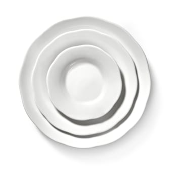 Piatto fondo laterale Silhouette M Ø15 cm confezione da 4 - Bianco - Serax