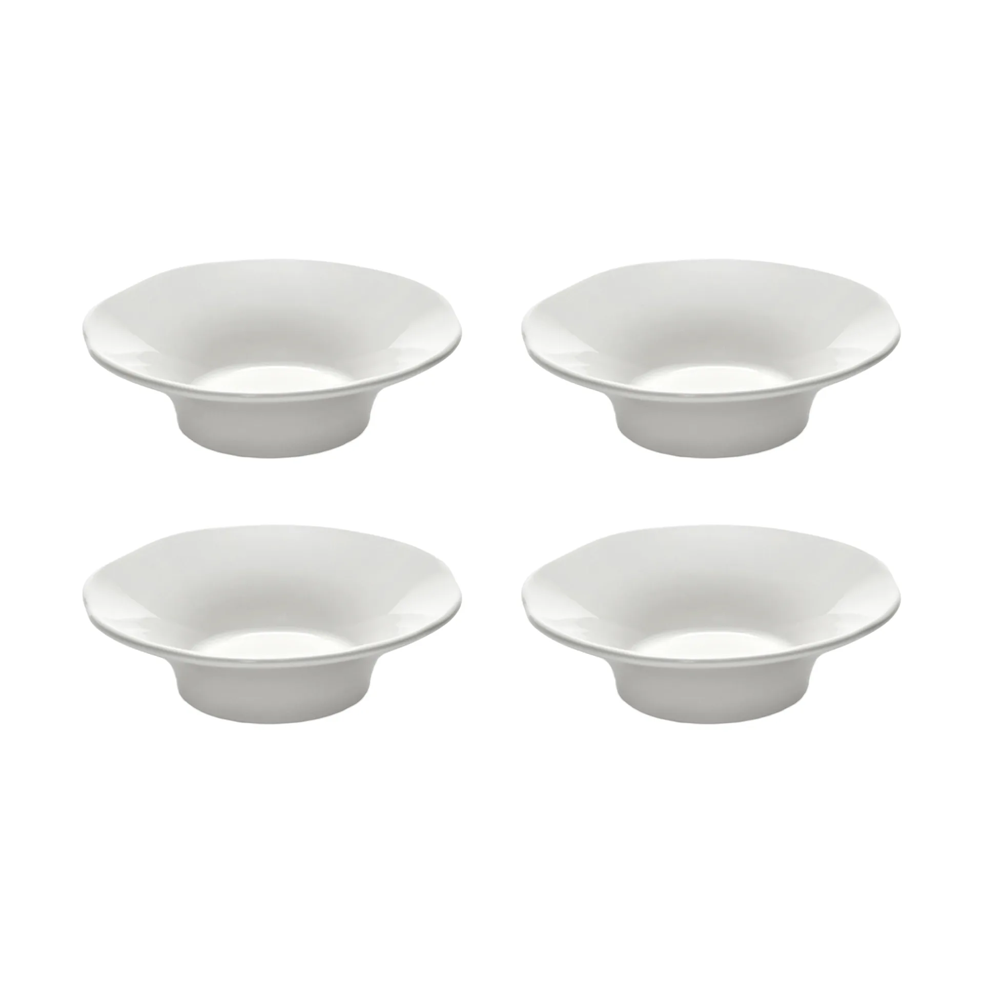 Piatto fondo laterale Silhouette S Ø10,5 cm confezione da 4, Bianco Serax