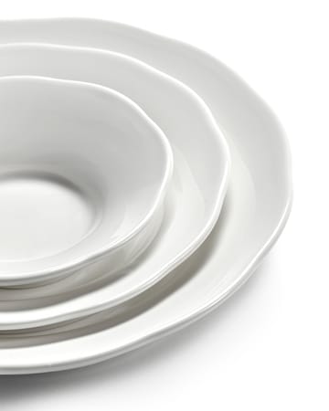 Piatto fondo laterale Silhouette S Ø10,5 cm confezione da 4 - Bianco - Serax