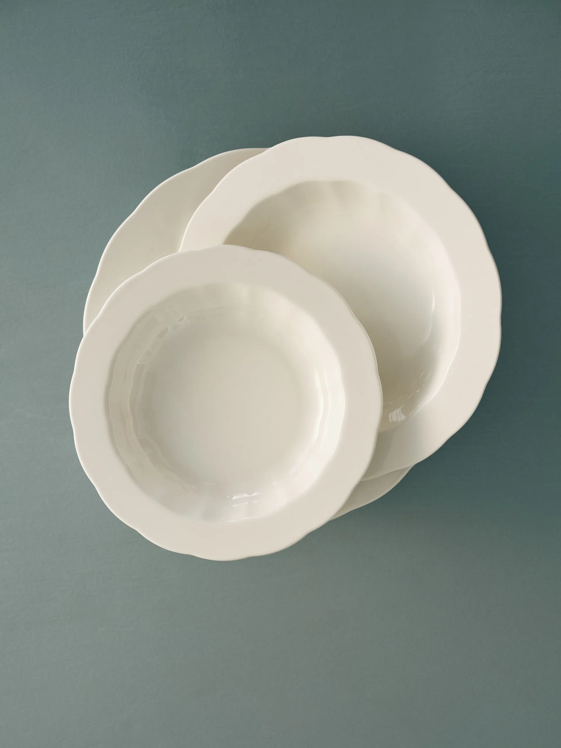 Piatto fondo Silhouette M Ø23,7 cm confezione da 4, Bianco Serax