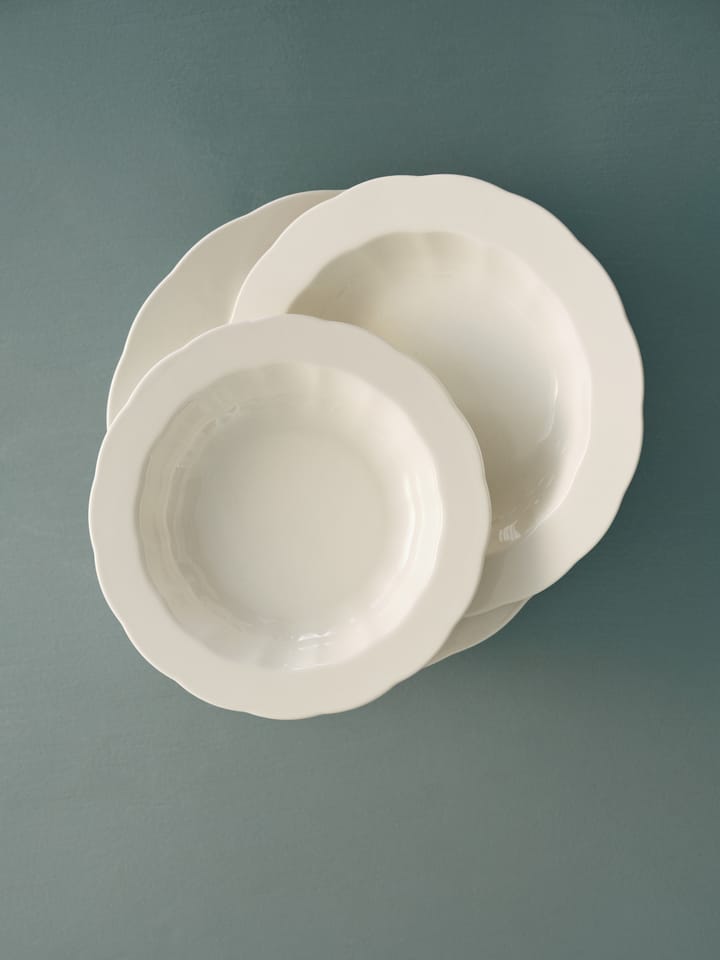 Piatto fondo Silhouette M Ø23,7 cm confezione da 4, Bianco Serax