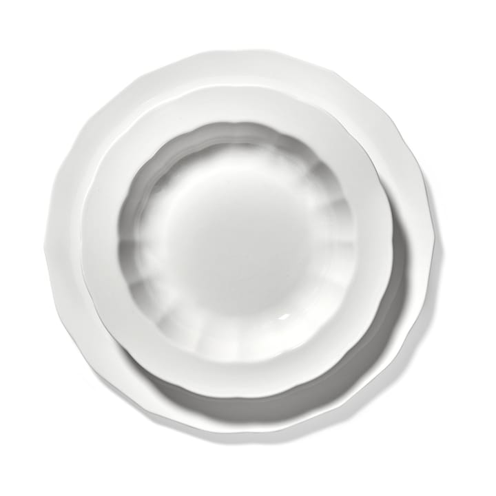 Piatto fondo Silhouette S Ø21,5 cm confezione da 4, Bianco Serax