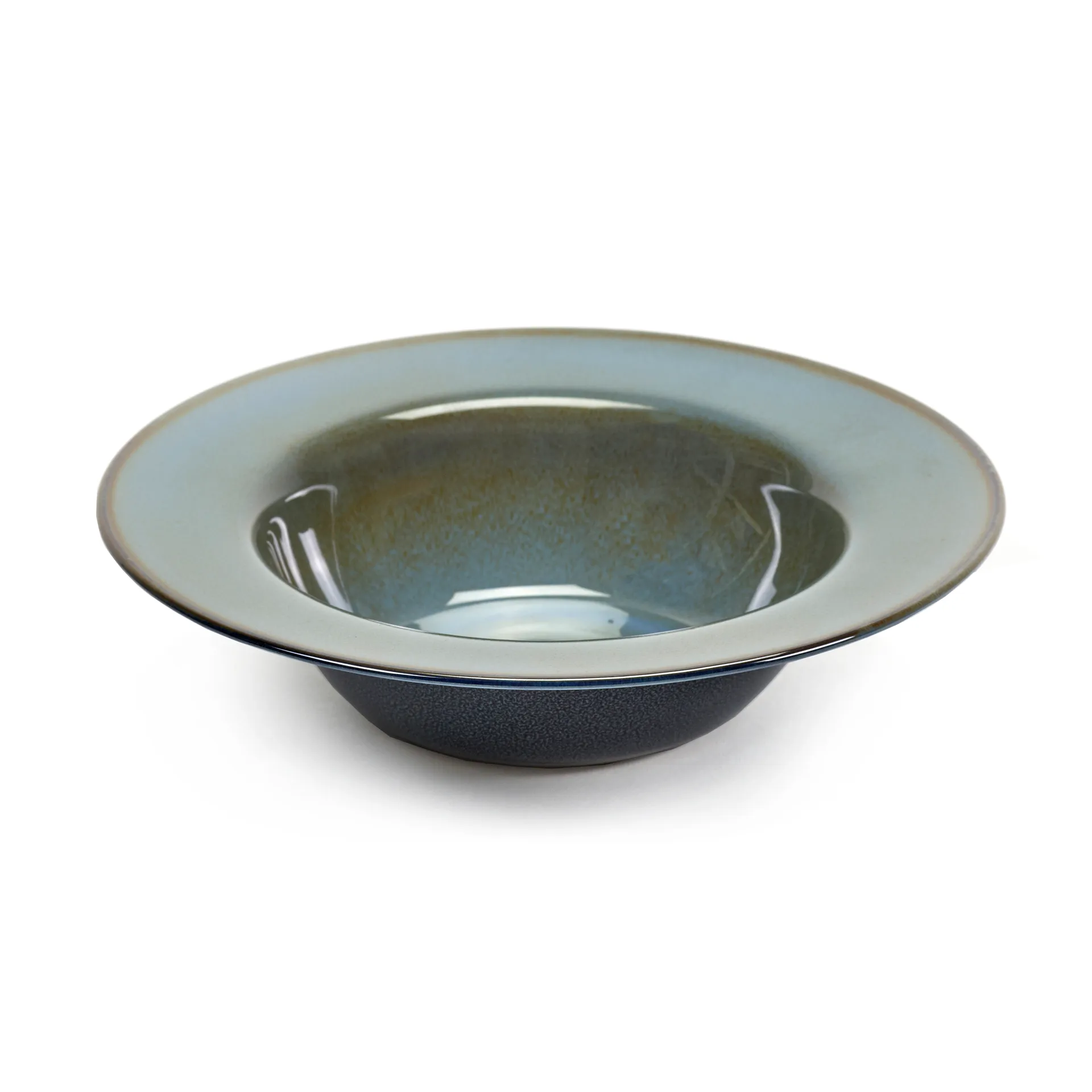 Piatto fondo Terres de Rêves 21,3 cm, blu grigio-blu scuro Serax