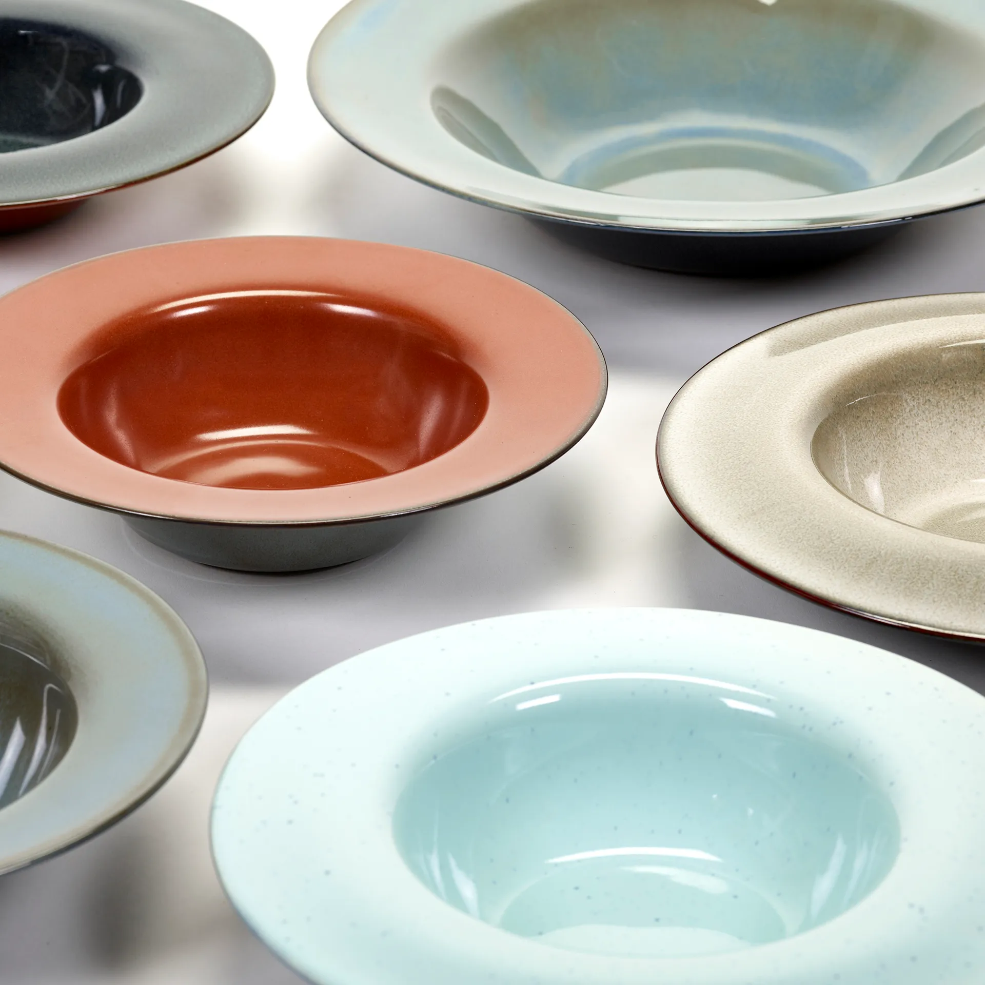 Piatto fondo Terres de Rêves 21,3 cm, misty grey-dark blue Serax