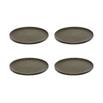 Piatto Inku L Ø 24 cm, confezione da 4 - Verde - Serax