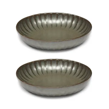 Piatto Inku S Ø 19 cm, confezione da 2 - Verde - Serax