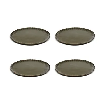 Piatto Inku XL Ø 27 cm, confezione da 4 - Verde - Serax