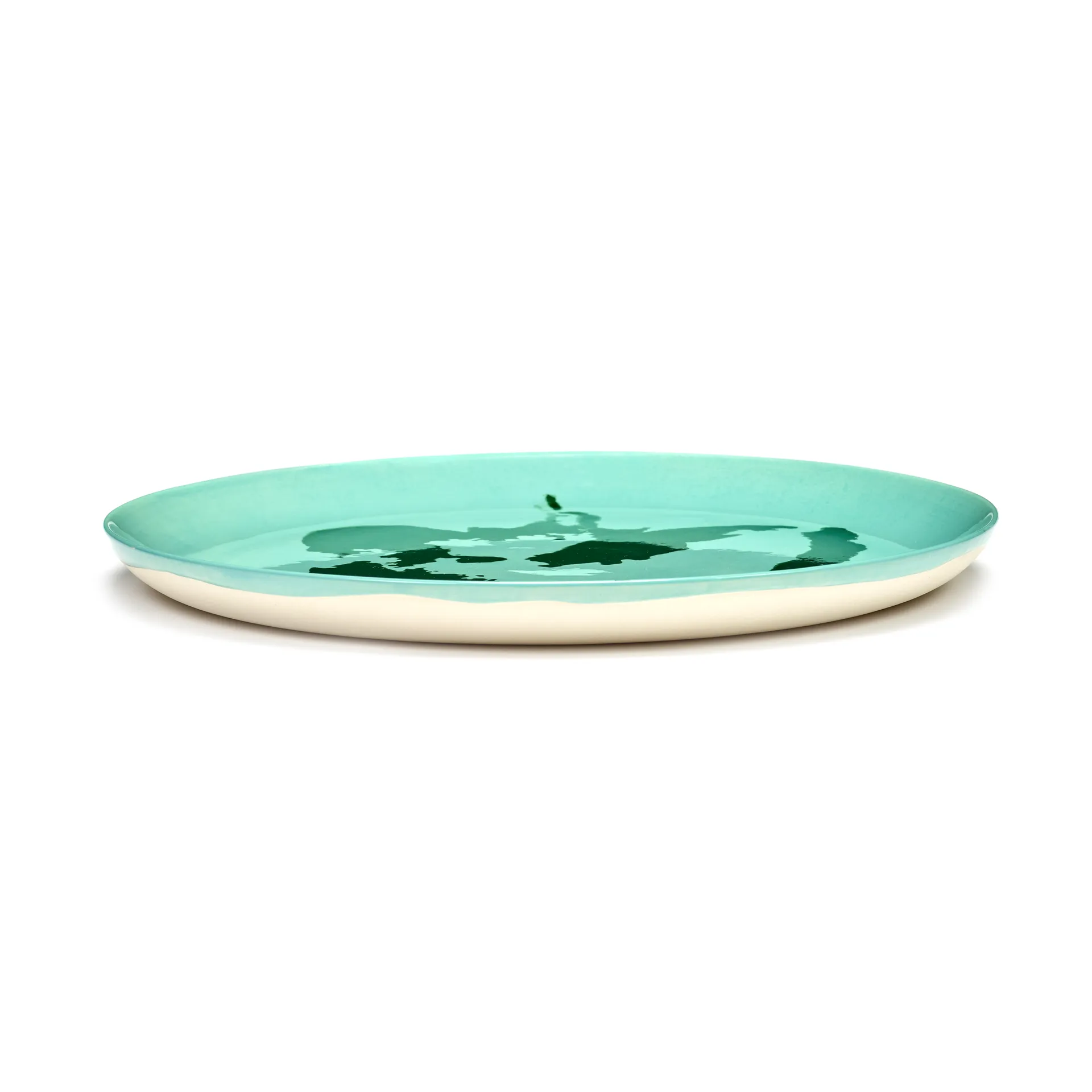Piatto Ottolenghi Feast L Ø26,5 cm confezione da 2, Azure-pepper green Serax