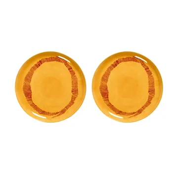 Piatto Ottolenghi Feast L Ø26,5 cm confezione da 2 - Yellow stripes-red - Serax