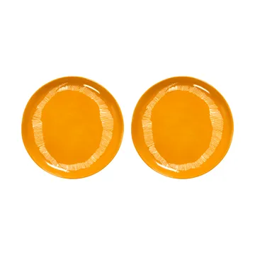 Piatto Ottolenghi Feast M Ø22,5 cm confezione da 2 - Yellow stripes-white - Serax