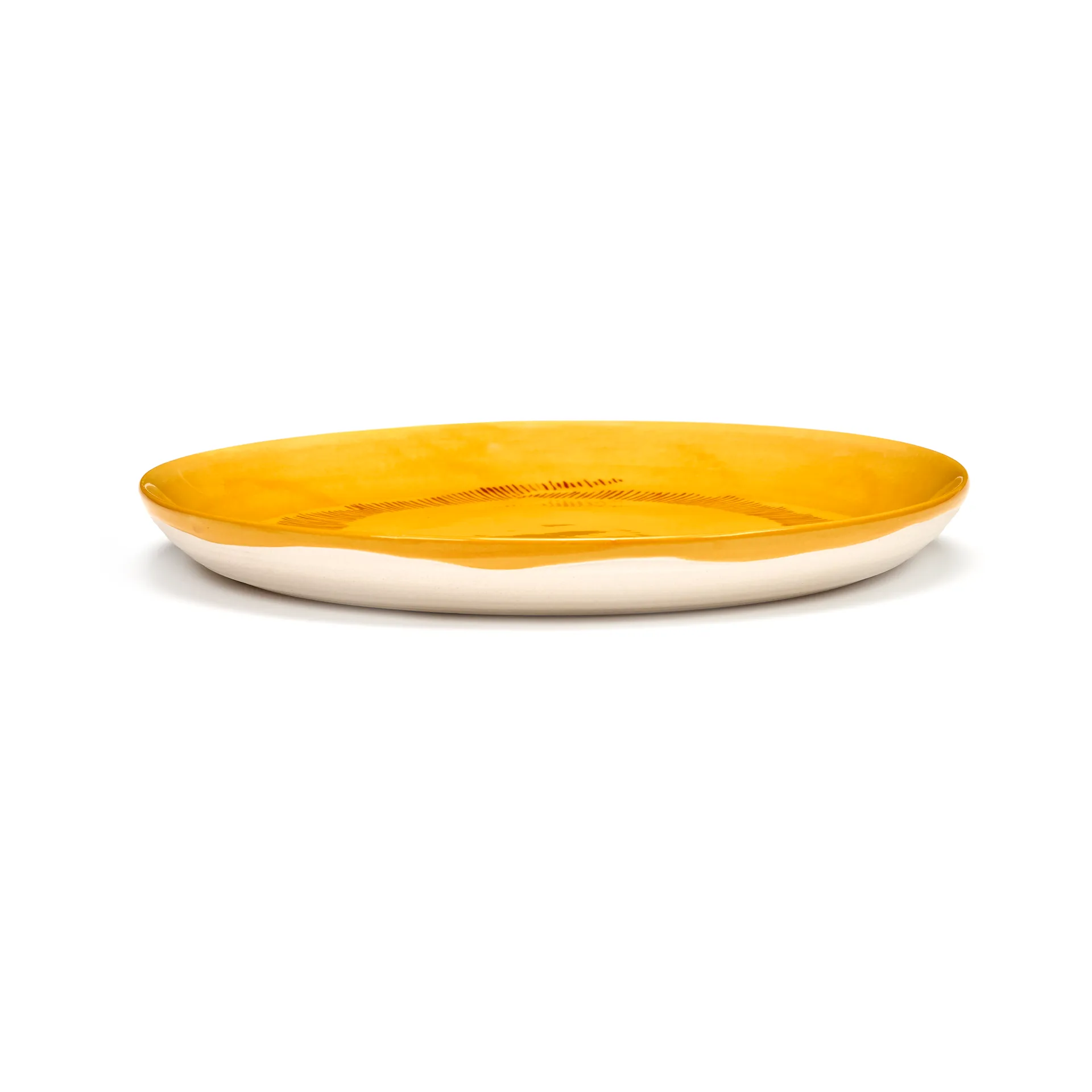 Piatto Ottolenghi Feast S Ø19 cm confezione da 2, Yellow stripes-red Serax