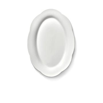 Piatto ovale fondo Silhouette L 21x30 cm confezione da 2 - Bianco - Serax