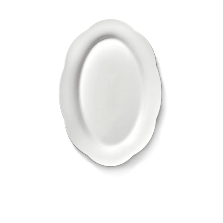 Piatto ovale fondo Silhouette L 21x30 cm confezione da 2, Bianco Serax