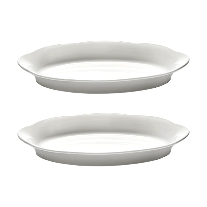 Piatto ovale fondo Silhouette M 15x24,5 cm confezione da 2 - Bianco - Serax