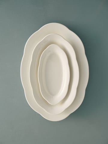 Piatto ovale fondo Silhouette M 15x24,5 cm confezione da 2 - Bianco - Serax