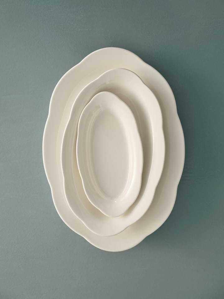 Piatto ovale fondo Silhouette S 10x18,5 cm confezione da 2, Bianco Serax