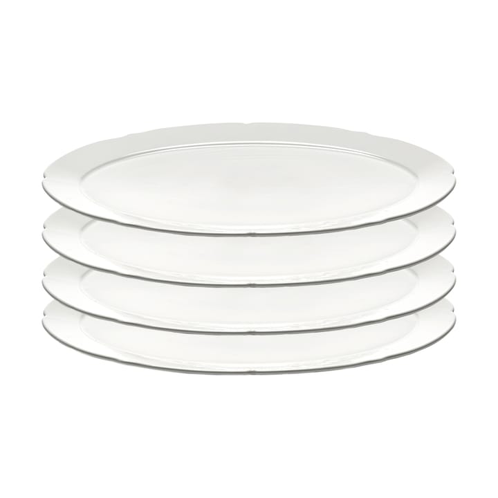 Piatto ovale Silhouette L 21x30 cm confezione da 4 - Bianco - Serax