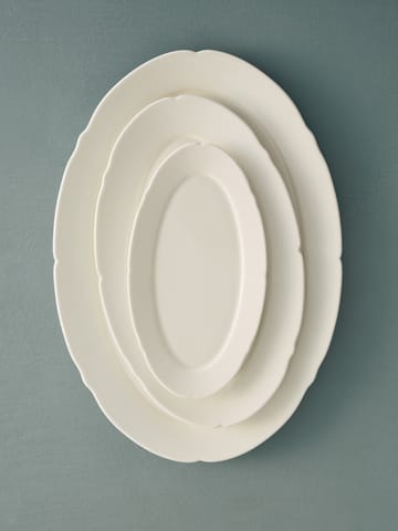 Piatto ovale Silhouette L 21x30 cm confezione da 4 - Bianco - Serax